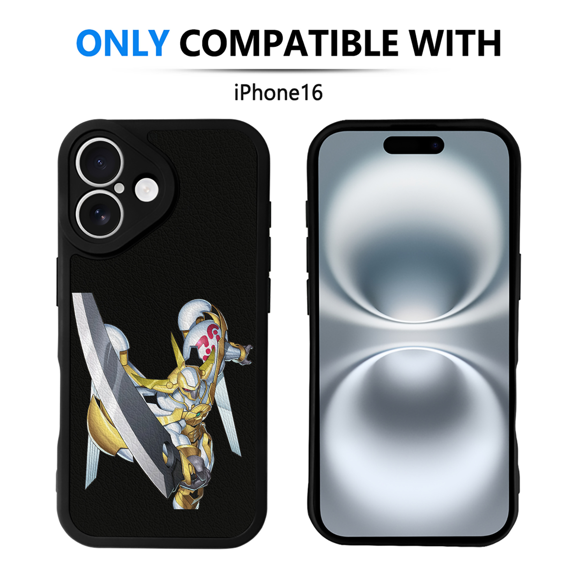 （画像用） 遊☆戯☆王 Yu-Gi-Oh! 【iPhone 16シリーズ対応】シリコンスマホケース（レザー調） 材質：シリコン